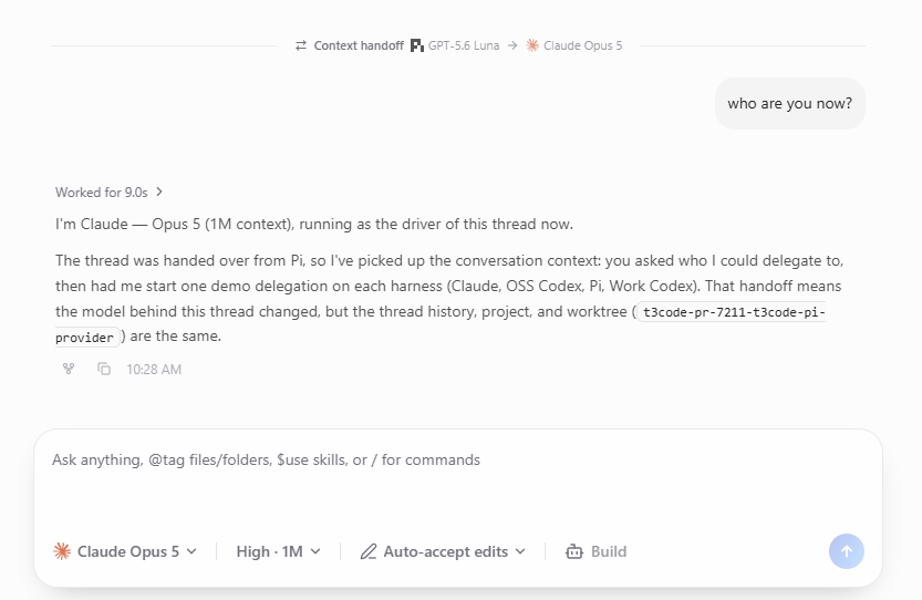 WStiens's tweet photo. Cant wait for Orchestrator V2 to finally land on @t3dotcodes!

New features like context handoff will be EPIC! 🔥🔥 https://t.co/sUq2z34DO8