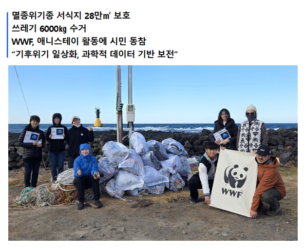aniko_welfare's tweet photo. "(WWF의 생물다양성 보전 활동 ‘애니스테이’는) 철원 비무장지대 일대에 두루미 쉼터를 조성하거나, 수달·점박이·물범·저어새 등 멸종위기 야생생물에 대한 모니터링을 진행하고 서식지 정화 활동 등을 벌였다."(기사읽기: https://t.co/wHKVh77q79) https://t.co/N3C1S5O9Uv