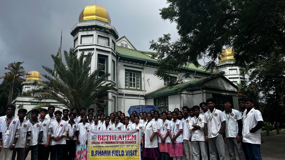 BethlahemPharma's tweet photo. On 14.08.2026, our first-batch students had the opportunity to visit the Pasteur Institute, Coonoor, as part of their industrial visit. The students gained valuable practical exposure to the various stages and procedures involved in vaccine preparation and manufacturing. https://t.co/JxykrC3qnf