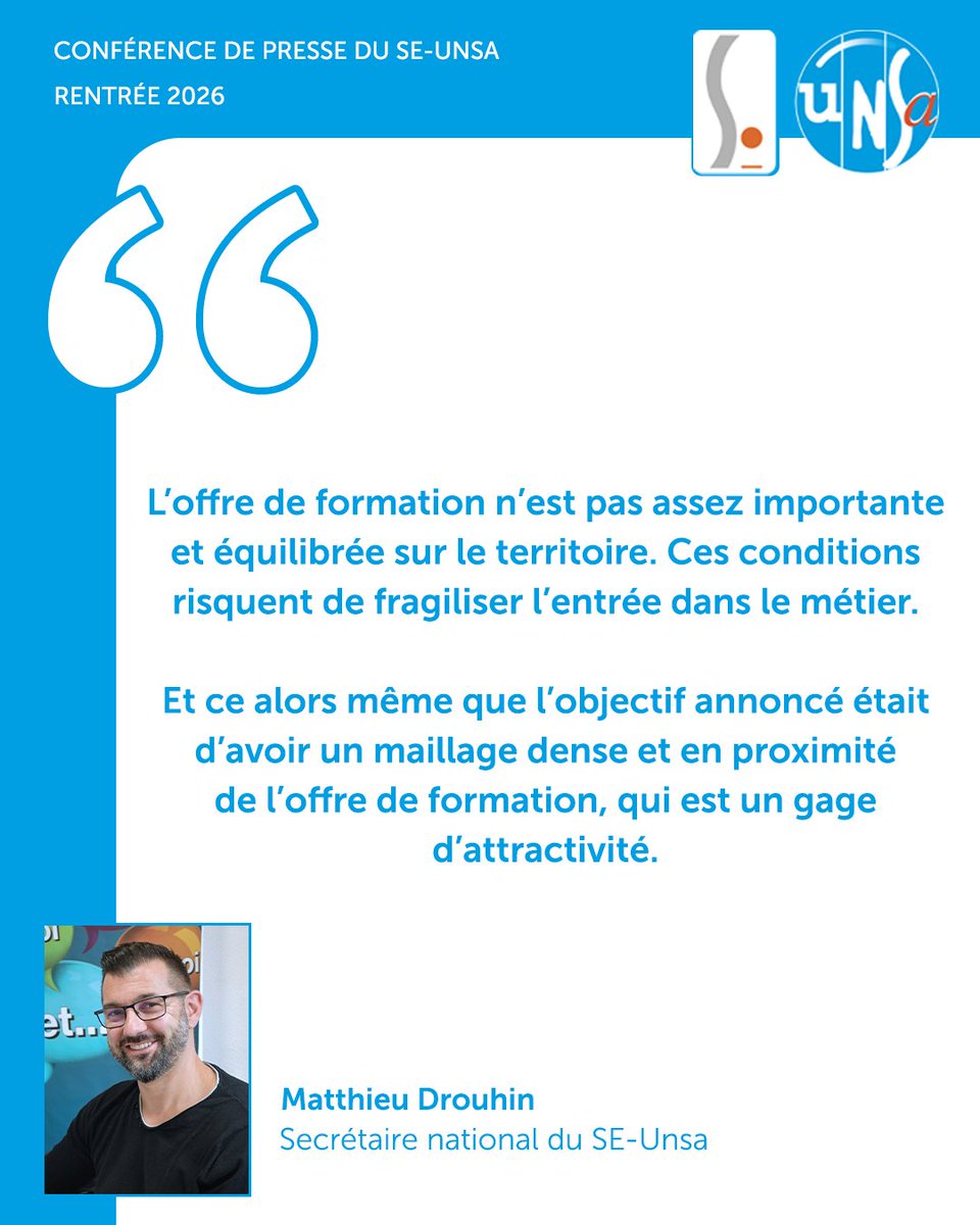 SE_Unsa's tweet photo. 🎙️ Intervention de Matthieu Drouhin lors de la conférence de presse de rentrée du SE-unsa. https://t.co/FN4QyTd6HT