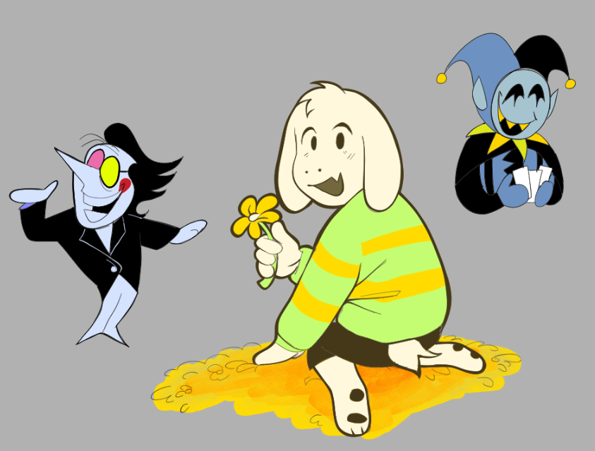 grappodango's tweet photo. very old stuffe! spamtenna and asriel. i swear to god if anyone mentions Tenna's feet https://t.co/IT2chAtjGn