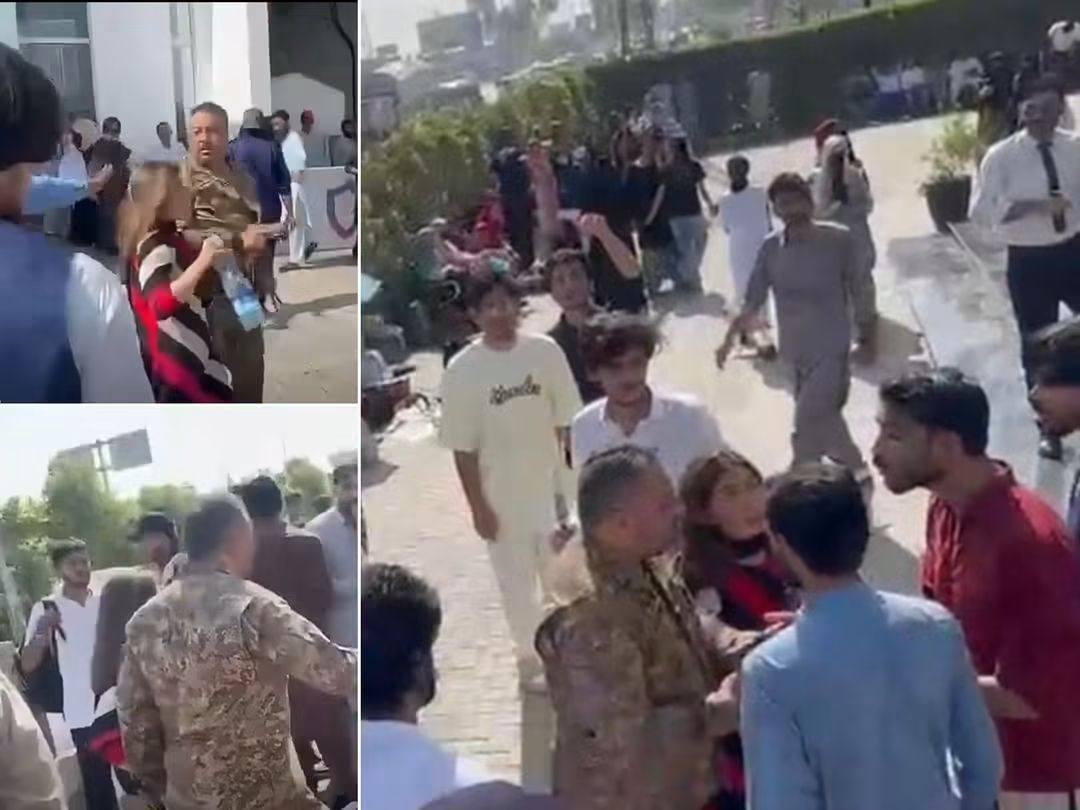 Irumchaudhary20's tweet photo. وہ اکیلا آیا دھاڑتا ہوا، اور اپنی نہتی و کمزور بیوی کو جھنڈ سے بچا کر بحفاظت لے گیا۔۔ معلوم ہوا کہ یہ ملک واقعی محفوظ ہاتھوں میں ہے۔۔ الحمدللہ🙏🙏 https://t.co/uPrOKi1uZN