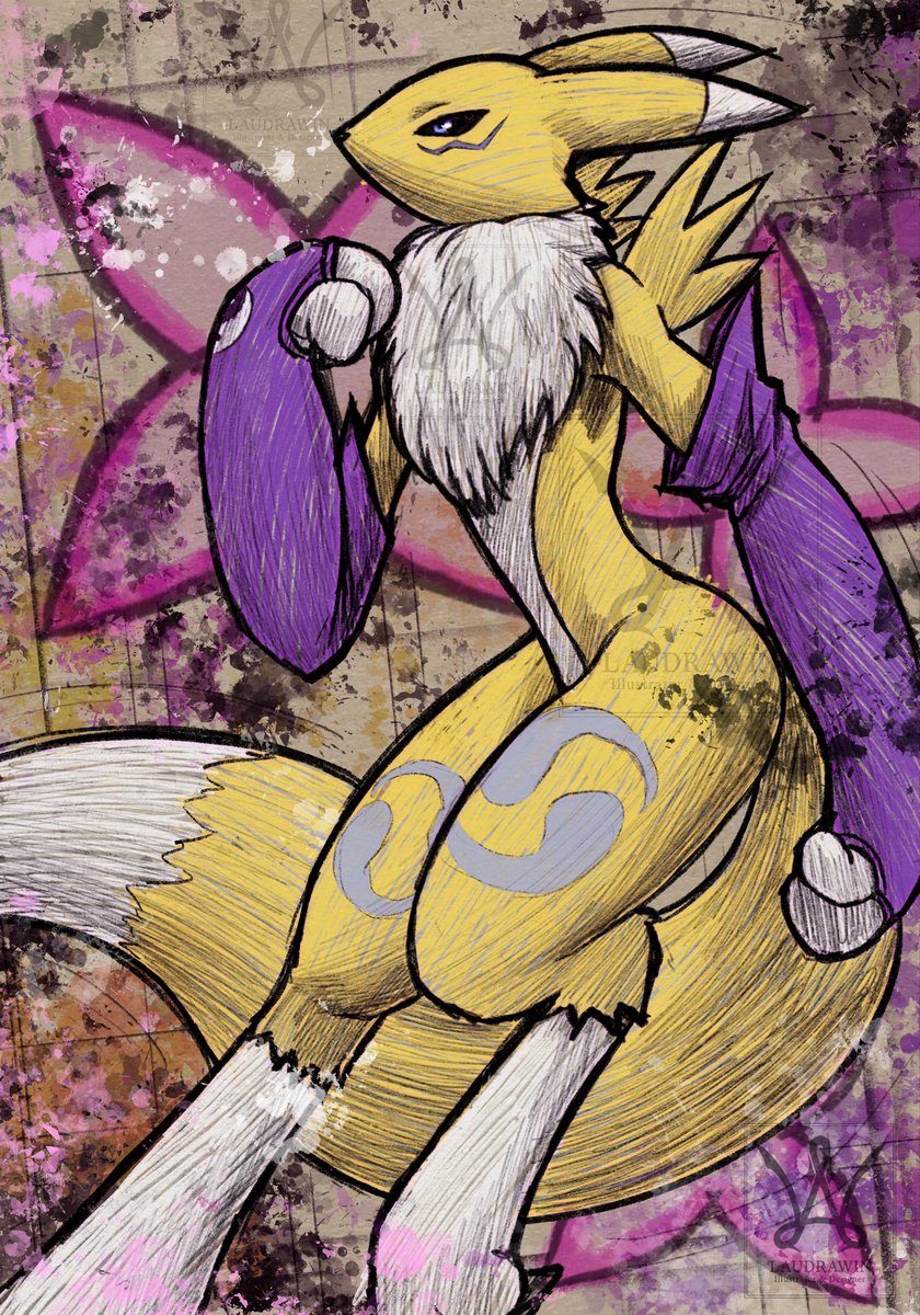 laudrawin's tweet photo. RENAMON 🦊

#digimon #renamon #fanart https://t.co/JjaqZOQQqO