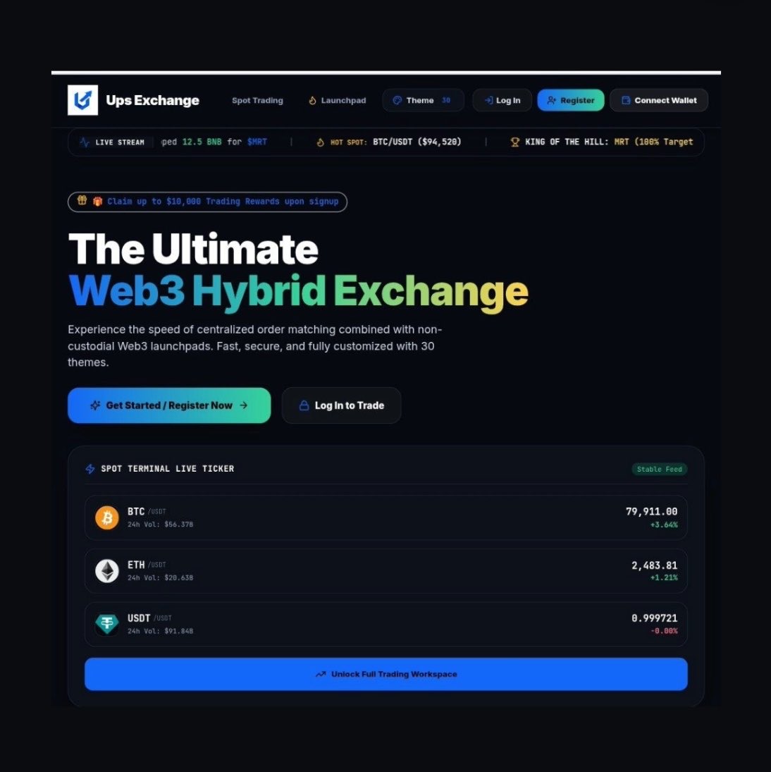 WhaleInsider's tweet photo. JUST IN: UPSCREENER is launching its own Centralized Exchange tomorrow, with $UPS powering the ecosystem. They’re also introducing their first launchpad, rewarding UPS users with both USDT and UPS. https://t.co/SsPFawdKeY