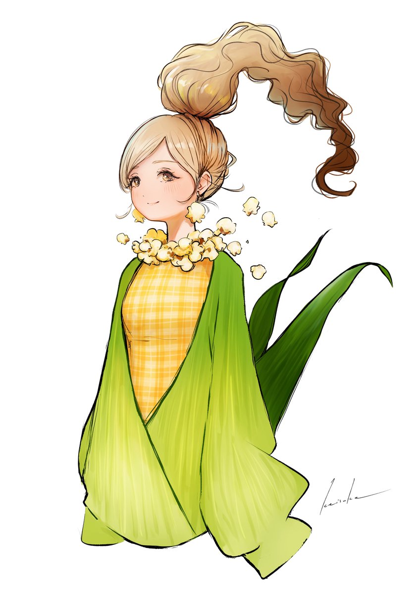ksk_illust's tweet photo. とうもろこしガール🌽 https://t.co/6gGVEW74gb