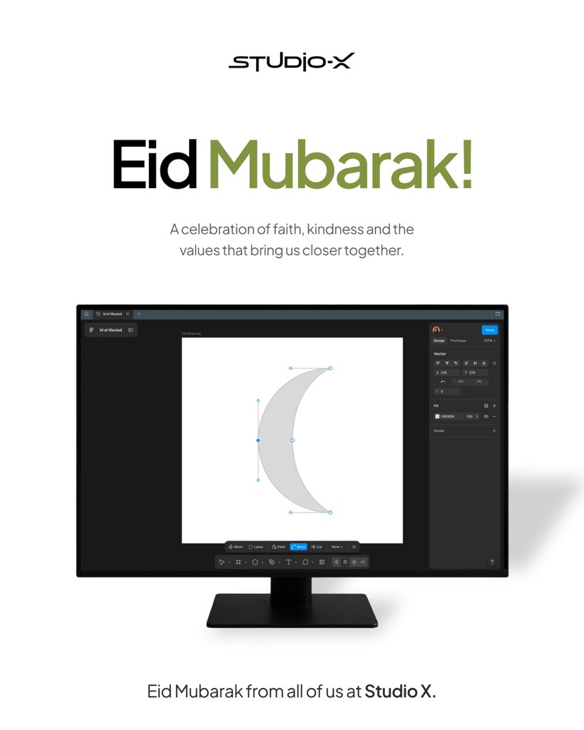 studioxhub's tweet photo. Wishing you a blessed Eid El-Maulud. https://t.co/cnxOy1YR9b
