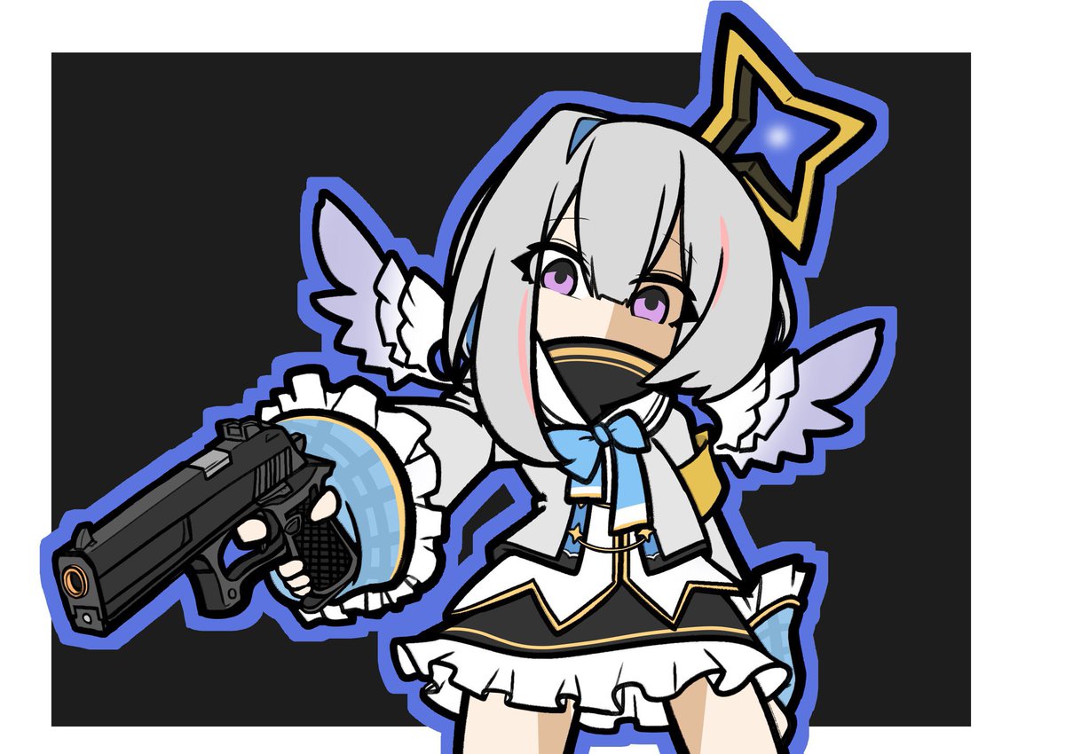 towa_momiji's tweet photo. かなたそと銃って組み合わせが好き。triggerってアルバムが最高に好き https://t.co/Ob45FEYAjs