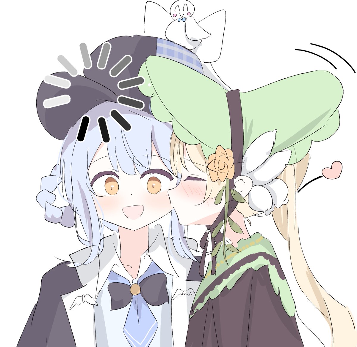00ff00_Iroha's tweet photo. 遠野さんの不意打ちキスで思考停止する橘さんは良いものとされている https://t.co/6oj4Yeh4jV
