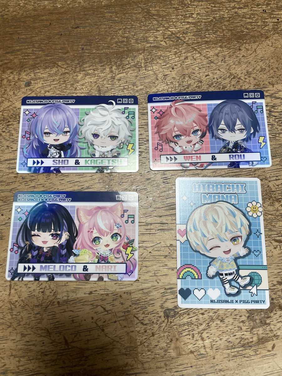 E0Tt2's tweet photo. 交換 にじさんじPIGG PARTY チップス2  ピグパーティ ピグパ トレカ カード

譲   1枚目
求   🩷

郵送での交換です📮
お気軽にお声掛けください。 https://t.co/3u0XATdgqN