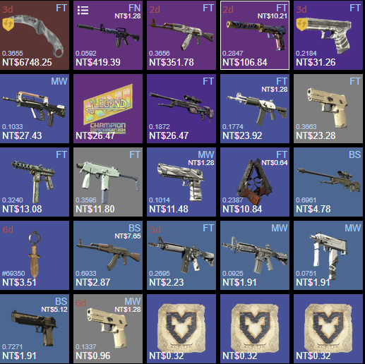 tsaifps's tweet photo. what a bum ass inventory i own https://t.co/YAvw22OU6q