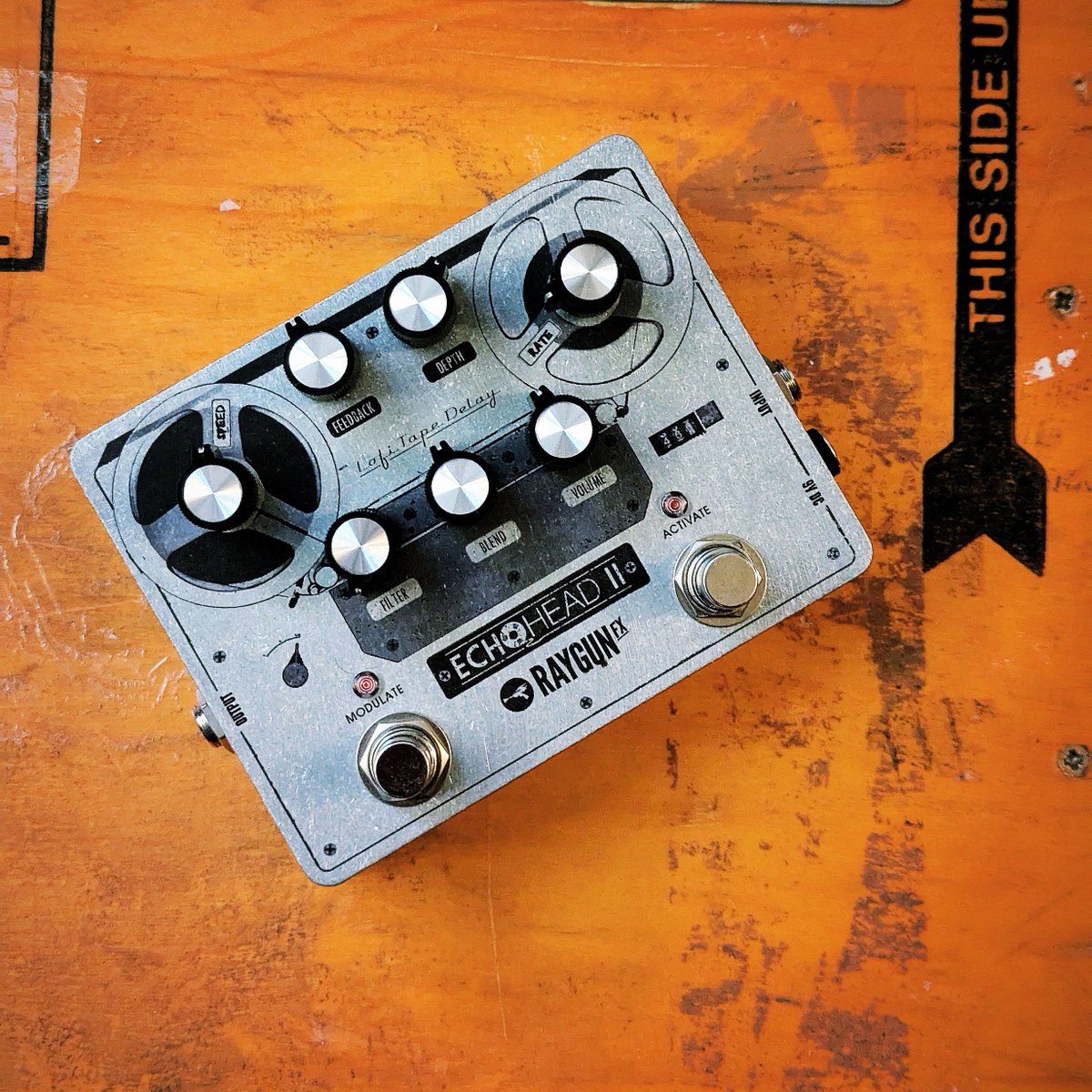 RaygunFX's tweet photo. The Echohead II - warbly Tape echo and Modulation. 

https://t.co/8f3OnoRNm0

#reeltoreel #tapeecho #guitarpedals https://t.co/kmr2Fqwl1T