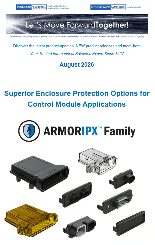 AmphenolSine's tweet photo. View our August 2026 Newsletter -
Superior Enclosure Protection Options for Control Module Applications
https://t.co/aAZ9eiPhlL
#ArmorIPX #PCB #Enclosures #Amphenol https://t.co/33MQGevVgC