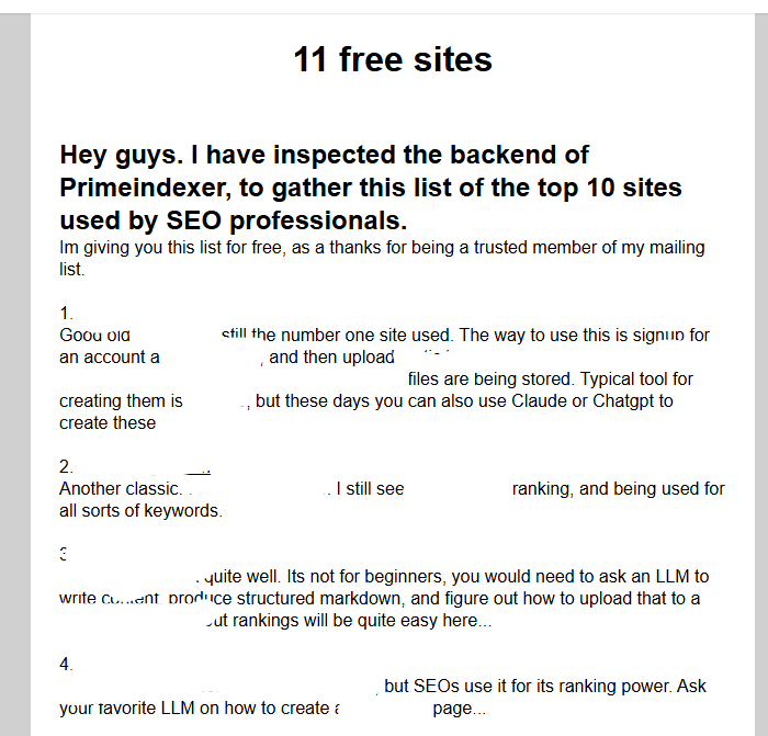 JespernissenSEO's tweet photo. My top 10 parasite SEO sites

This is the best way for fast rankings: To publish content on Parasite SEO sites...

I own Primeindexer, and because of that, I have a unique insight into what parasite sites are being used right now by SEO professionals.

I have compiled a list of the top 10 most popular sites. I have included my own bonus site, a site not many know about..

In order to get the list, Like, Repost and comment Parasite, and I will send you access via DM.

You must follow me to get access.