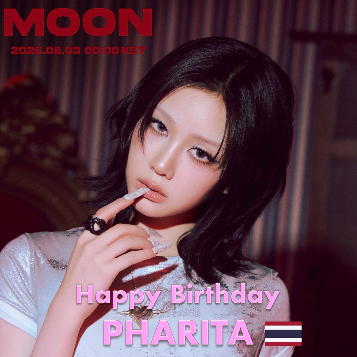 WORLDMUSICAWARD's tweet photo. Happy 21st Birthday to #BABYMONSTER's very beautiful and super talented Singer, Songwriter, Dancer, award-winning Model and Fashion Icon, the One & Only #PHARITA! 👏🎂🥳🎉🌟👑🩷
Pharita shines as the lead vocalist and visual of the hugely popular, chart-topping, record-breaking, history-making Superstar Group BABYMONSTER! She is the 6th member of the group and has a breathtakingly powerful yet crystalline voice that delivers soaring, pitch-perfect high notes with emotional depth and stability. Her performances blend vocal mastery with graceful dance moves and a magnetic stage presence, oozing star power that leaves audiences spellbound! Fans adore Pharita and call her BABYMONSTER’s "hidden ace" due to her vocal talent, visuals, and multilingual abilities. She is lauded as a "vocal queen", often described as sounding like she "ate a CD" due to the clarity and precision of her voice. Her contributions to BABYMONSTER’s rapid rise to fame, including their chart-topping releases and record-breaking world tour cement her as a key member of the group!

Pharita began her career as a very successful child model in Thailand, winning several prestigious awards including Miss Teen Thailand 2018, showcasing her early charisma and stage presence! She won the "Grand" prize and the title of "Champion" at the International Fashion Exhibition in China 2019! Pharita auditioned for YG Entertainment with BLACKPINK's song "How You Like That" being a big fan of Lisa, Pharita's role model! She was chosen out of 1,226 candidates, and trained for four years under YG Entertainment, honing her vocal and performance skills before officially debuting as a member of BABYMONSTER on February 2, 2023 through a live performance video showcasing her vocal abilities. BABYMONSTER debuted as a full ensemble on April 1, 2024, with their 1st EP Babymons7er. Their pre-debut promotional single "Dream" was released on YouTube on May 14, 2023, and debuted atop the Billboard Hot Trending Songs chart. Their YouTube channel soon surpassed 1 million subscribers in 52 days and 2 million subscribers in 129 days, becoming the fastest K-pop girl group to reach this milestone. Pharita contributed as a lead vocalist and visual to the group’s debut digital single "Batter Up",  released on November 27, 2023. The "Batter Up" music video drew 22.59 million views in 1 day, becoming the most viewed debut music video in its first 24 hours in K-pop history, and became the fastest debut music video to reach 100 million views on the platform, 18 days after its release!  It drew 10M streams in 10 days on Spotify, becoming the fastest for a rookie K-pop girl group! BABYMONSTER released "Stuck in the Middle" on February 1, 2024. 'BabyMons7er' includes "Batter Up", "Stuck in the Middle" and a song gifted by Charlie Puth. The EP is powered by its title track "Sheesh" which broke several records, becoming their first top-ten hit on South Korea's Circle Digital Chart! Babymonster released their debut studio album, 'Drip', on November 1, whose title track became their second top-ten hit on the Circle Digital chart! 'Drip' debuted at #1 on the Circle Album Chart in Korea, at #7 on the Billboard Japan Hot Albums chart and at #149 on the Billboard 200 with sales of over 820,000 copies in its 1st week, nearly double that of their previous release 'Babymons7er'! BABYMONSTER released the Japanese OST single “Ghost” in May 2025 and the digital hit single “Hot Sauce” (July 2025). Their 2nd mini-album 'We Go Up', released in October 2025, debuted at #1 on the Circle Album Chart with over 750k sales! Their third mini-album 'Choom', released in May 2026, peaked at #3 on the Circle Album chart, at #5 on the Japan Oricon chart, and #18 on the Billboard World Albums chart selling 840k copies! The digital single “Sugar Honey Ice Tea” was a huge hit, trending at #1 on YouTube worldwide for multiple days and reaching #1 on the Global Daily Top Music Videos chart. It hit 100 million views in 17 days, becoming the group’s 17th video to reach the milestone! The song debuted at #7 on the Worldwide iTunes song chart! “MOON” the opening B-side surpassed 75M YouTube views hitting #1 on worldwide trending, and peaked at #25 on the Circle Download Chart!

Pharita’s stunning cover of Leona Lewis’ Bleeding Love on 'Begin Again Open Mic' (2024) alongside member Ahyeon garnered over 200,000 views in just 8 hours. Her performance was praised for its emotional depth and technical brilliance, earning acclaim from celebrated vocalist Gummy and drawing comparisons to BLACKPINK’s Rosé for her emotive singing style. Pharita has emerged as a clear touring star, delivering confident solo stages and stepping up on demanding high notes as part of BABYMONSTER’s first world tour! 'Hello Monsters' kicked off with a two-day concert at Seoul’s KSPO Dome on January 25–26, 2025, drawing an estimated 20,000 attendees. The group became the fastest female K-pop act to headline the venue, achieving this milestone within just 8 months of their debut. The tour’s Japan leg sold 100,000 tickets, with additional shows added due to demand, totaling 150,000 attendees across ten shows. The 'Hello Monsters' Tour spanned 32 shows across Asia and North America and drew around 300,000 fans, while their ongoing Choom World Tour (2026–2027) opened with three sold-out Seoul nights and will hit five continents with at least 29 dates, including their first dome shows in Osaka.

Pharita is recognized as one of BABYMONSTER’s visuals, often compared to a "Disney character" by YG’s former CEO for her photogenic appearance and natural charisma. She was included in the 'Worldwide Best Handsome Beautiful In The World 2023' list, reflecting her global appeal. She won the grand prize and first place at Inter Model Thailand, showcasing her modeling prowess before transitioning to K-pop!

Pharita has already won several awards as part of BabyMonster, including 'Rookie of the Year' for "Batter Up" at the Circle chart Awards and 'Best Rookie Artist' at the Mubeat Awards & Golden Disc Awards! In 2024 they won the MAMA Award for 'Fans Choice Female Top 10' and a Brand of the Year Award for 'Best Female Rookie - Vietnam'! In 2025 they won Rookie Artist of the Year at the Golden Disc Awards, Fans’ Choice Top 10 – Female at the MAMA Awards, K-pop World Choice – Group at the Seoul Music Awards, and the Dreams Silver Label at the D Awards, plus an Asian Pop Music Awards honor for “We Go Up.”  In 2026 they took home three awards at the Tencent Music Awards (Best K-pop Group, plus categories for “CHOOM”), a D Award, and the Female Idol – Hot Trend prize at the Korea First Brand Awards, while continuing to collect strong nominations across major ceremonies. Following their debut, BABYMONSTER was recognized as one of the "Next Generation Leaders" by Sisa Journal and Gallup Korea, and one of 11 artists to be named "Future of Music" by Rolling Stone Korea in 2024!

Pharita and BABYMONSTER have been endorsed by several top brands. In February 2024, Pharita and BabyMonster became presenters for Pepsi in the Asia-Pacific region, and the face of LG Household & Health Care's cosmeceutical brand CNP Laboratory, to impact the Japanese beauty market! They also became global ambassadors of Adidas via its sports collection, Z.N.E. and were models of Adidas' collaboration with Moon Boot, and the cosmetics contact lens brand, a-eye. they also became brand ambassadors for Banila Co. and Good Day Latte, and collaborated with PUBG Mobile, Google Pixel in Japan, and McDonald's in Hong Kong. Pharita continues to increase fashion influence and cement her status as a fashion icon among K-pop idols!

Pharita is very much involved in charity, and in July 2024, Babymonster & the Muju YG Foundation established a support fund through Naver's Happy Bean to combat child hunger and assist children with disabilities. This year BABYMONSTER joined Loving Hands and raised ₩9.9 million to provide winter coats for 85 children and adolescents, and held multiple double-donation campaigns, with YG and the group matching fan contributions. A late-2024 drive raised over ₩40 million for 11 organizations including the Korea Leukemia and Childhood Cancer Association and a March 2026 International Women’s Day campaign that reached roughly ₩83.5 million total after matching!

In just 2 years Pharita has grown from a promising trainee to a star vocalist and 5th gen visual genius!

HAPPY BIRTHDAY PHARITA
PAGE 21 OF PHARITA 
#21WishesForPharita 
#องค์หญิงภริตาครบ21แล้ว
@YGBABYMONSTER_