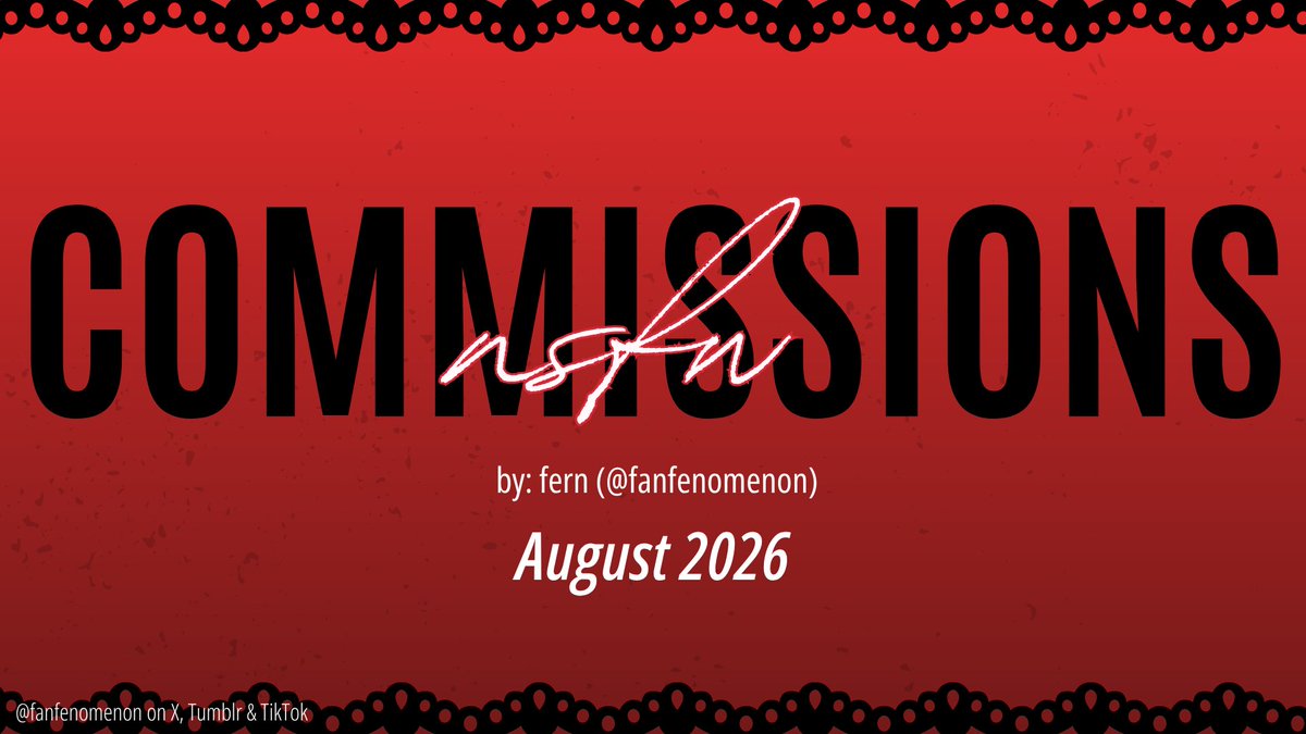 fanfenomenon's tweet photo. NSFW COMMISSIONS OPEN (AUG 25 - SEP 8)

you can see more of my nsfw art here: https://t.co/2M4YVlJuew

THREE (3) SLOTS AVAILABLE! 

DM me if you're interested!
likes and reposts are appreciated <3 https://t.co/sjE6UgsK8E