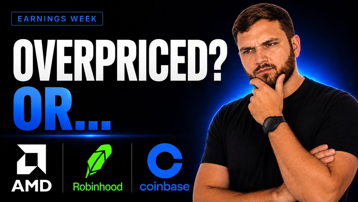 DurableProfitDP's tweet photo. AMD: $475.

Data Center revenue growth: 107%.

But my Fair Value Today is around $274.

So the AI growth is real.

The question is how much of that future is already priced in.

I also updated my models for Robinhood and Coinbase.

One of these 3 is much harder for me to justify than the others.

And one is much closer to a price I could eventually pay.

I’ll explain which is which in the YouTube video.

Link in the post below.

$AMD  $COIN  $HOOD