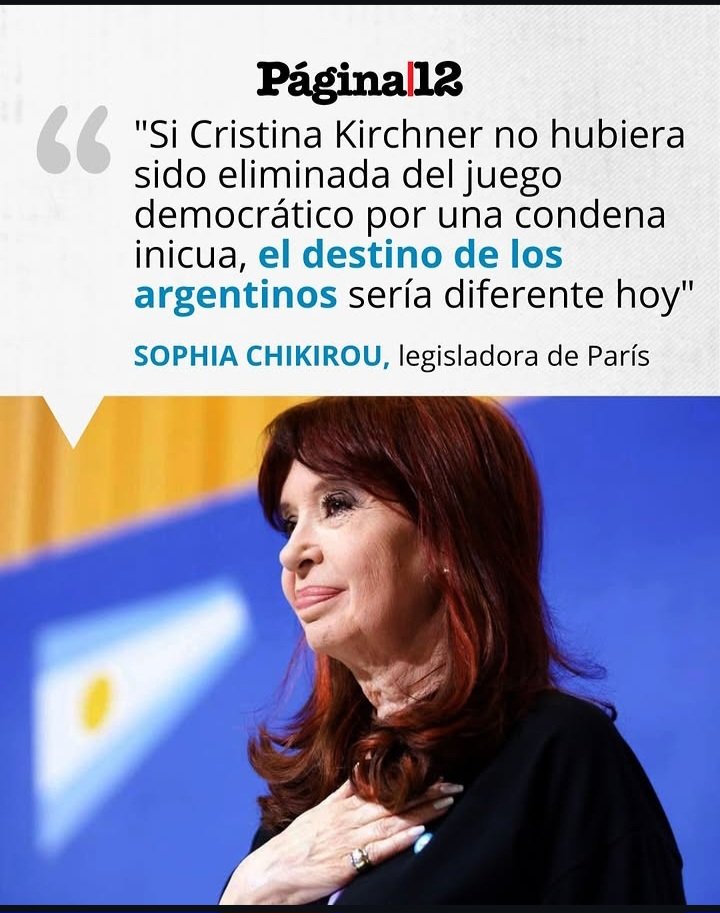 IvanGabrielEnc1's tweet photo. EL MUNDO 🌎 APOYA A CRISTINA KIRCHNER https://t.co/GiZsm40Rpv