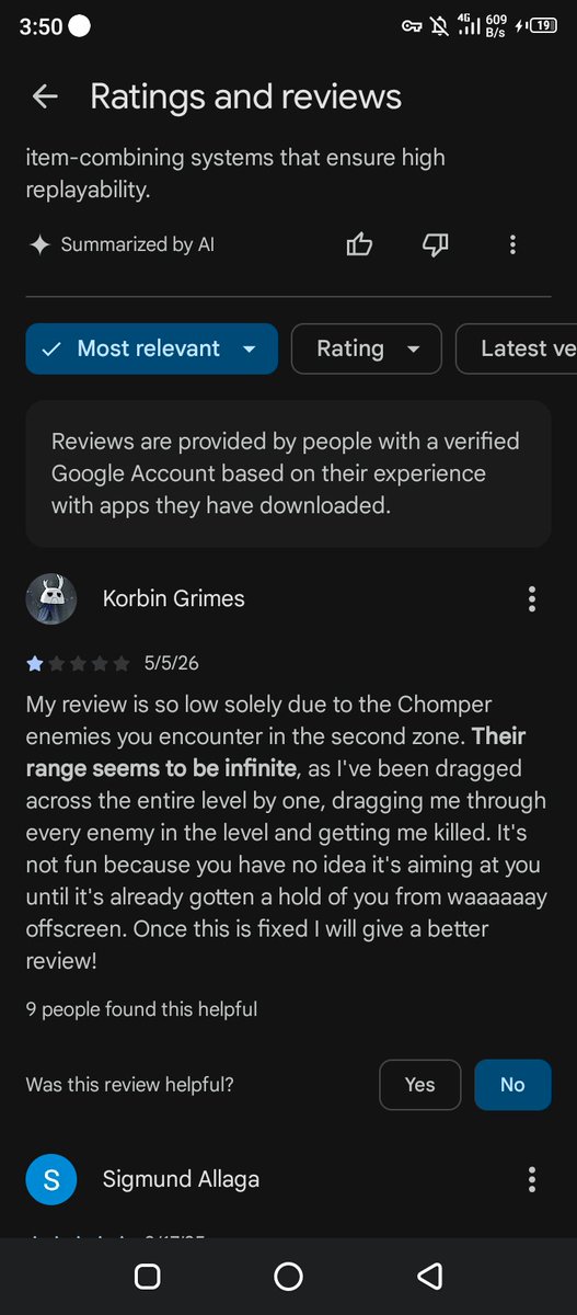 Xynisterstudios's tweet photo. @overcurve Can you believe this guy's dropping a garbage review just because he's a bad gamer, like chompers are literally one of the most easiest enemies to Dodge and destroy https://t.co/01W0pNzE1c