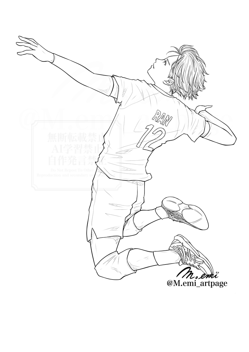 Memi_artpage's tweet photo. 国際親善試合、対ブラジル戦、まだちゃんと見れてませんがインスタでちょろっと見た藍くんのフェイクセット、カッコよかった💕💕💕
#バレーボール男子日本代表国際親善試合
#イラスト #線画 #ファンアート #バレーボール #高橋藍 #illustration #linedrawing #lineart #volleyball https://t.co/69XdYDpJ8h