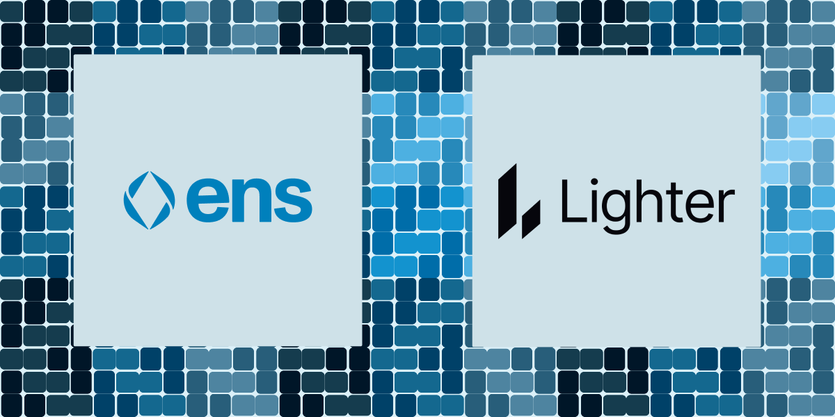 ensdomains's tweet photo. .@Lighter_xyz has integrated ENS✨

Today, ENS names can be used on Lighter to simplify the withdrawal experience. https://t.co/TzdXLXmkVw