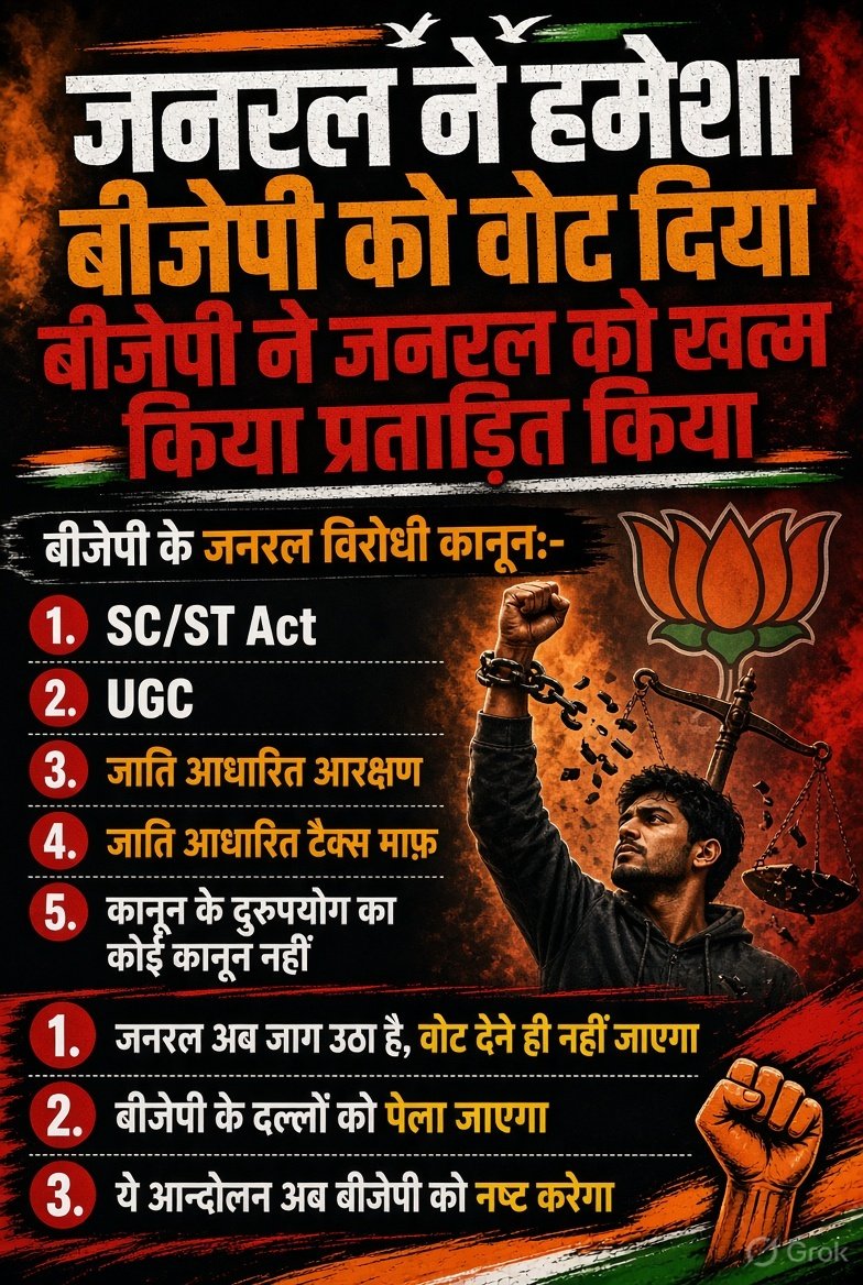 Cobra_Man1's tweet photo. मेरे इस ट्वीट को PM मोदी तक भेजो मित्रों 🔥🔥
पूरे देश की माँग 'प्रधानमंत्री श्री योगी आदित्यनाथ जी'
.
.
.
.
#NarendraModi #JantarMantar #ReservationReforms #ReservationNews #ReservationSystem #reservation #StopMisuseOfSCSTAct #SCSTAct #UGC #MeritBasedReservation #आरक्षण https://t.co/UdL2lhFQjm