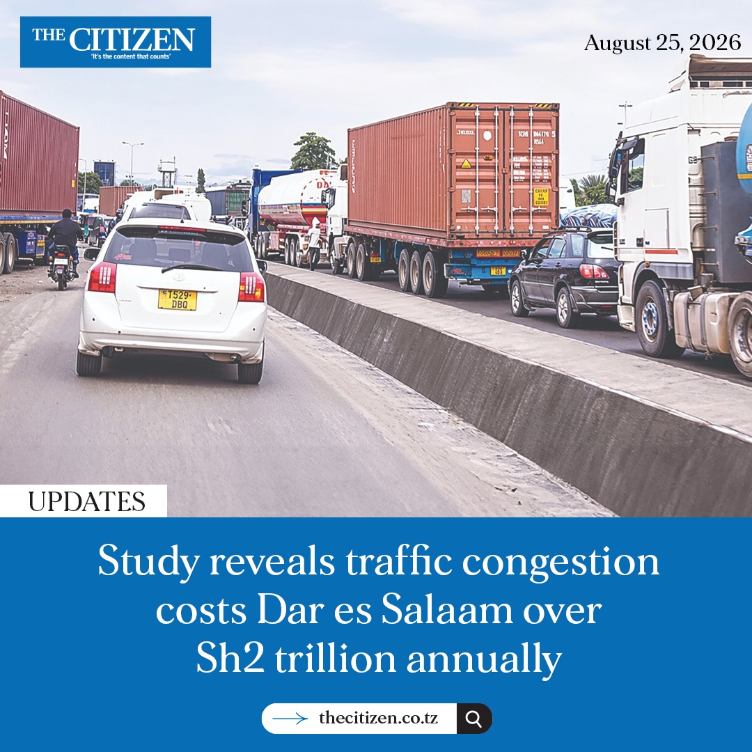 TheCitizenTz's tweet photo. Traffic congestion is costing Dar es Salaam’s economy up to Sh7.2 billion a day in lost productivity, according to a joint study by Tanzania Investment and Consultant Group Ltd (TICGL) and the Tanzania Economic Research Institute (Teri).
https://t.co/ZwADYfZzeM https://t.co/Xb4IeVSA4d
