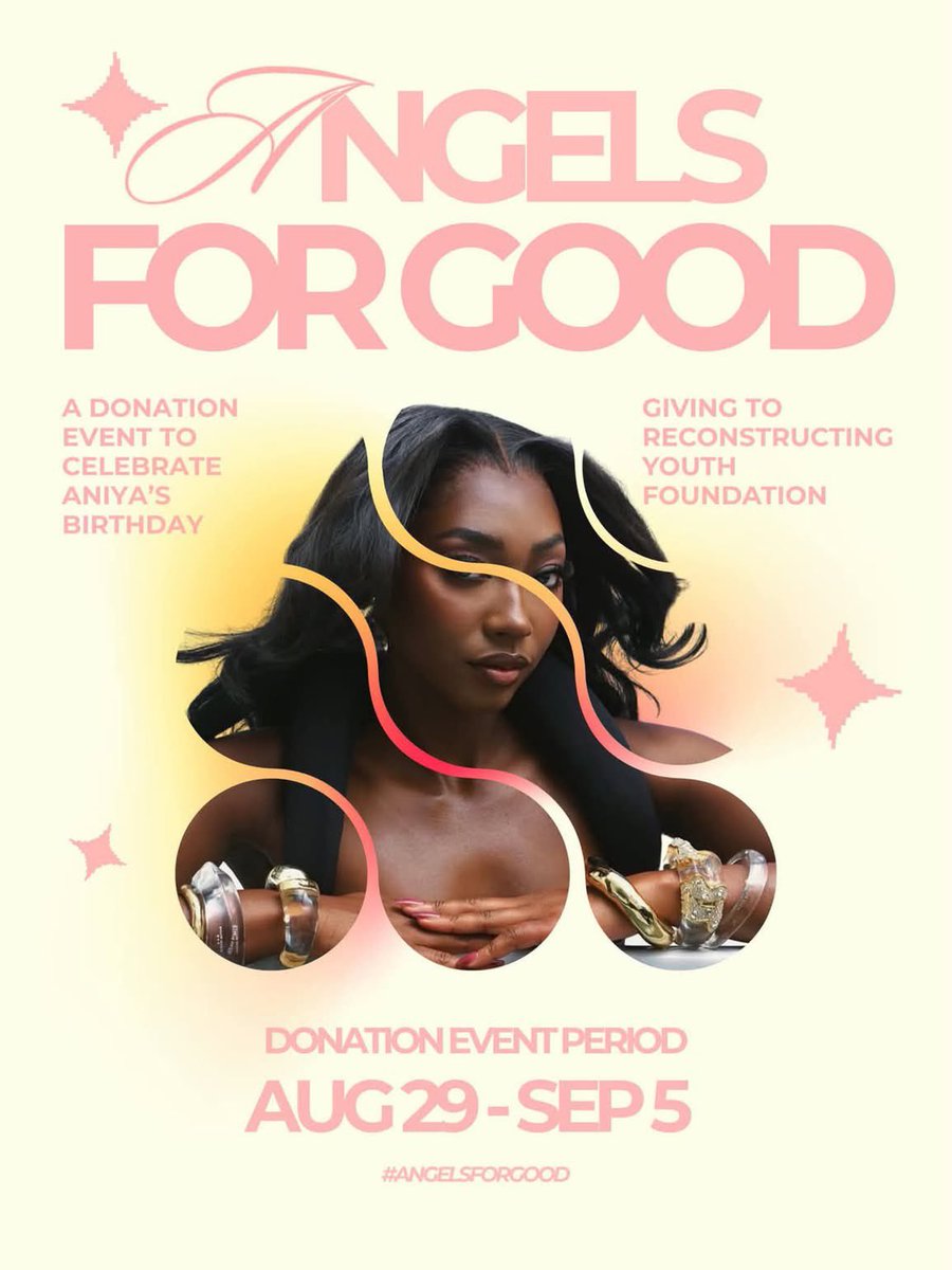 aurorasspindle's tweet photo. Angels are gearing up for Aniya’s birthday. One of the ways we’re celebrating is by giving back. When the event opens in a few days please consider donating to the Reconstructing Youth Foundation. #AngelsForGood
Learn more about RYF here https://t.co/tRoHOQgaDx https://t.co/UeHd7qgvWy