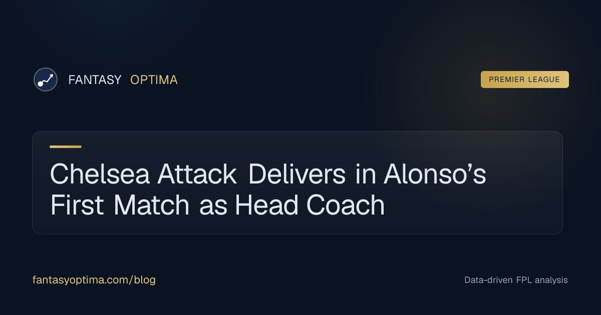 fantasyoptimauk's tweet photo. Chelsea’s new front three all scored in Alonso’s debut win—are Nkunku, Sterling or Félix on your FPL radar now? #FP…

https://t.co/AK3fxfcclP https://t.co/0bXEc2shVd