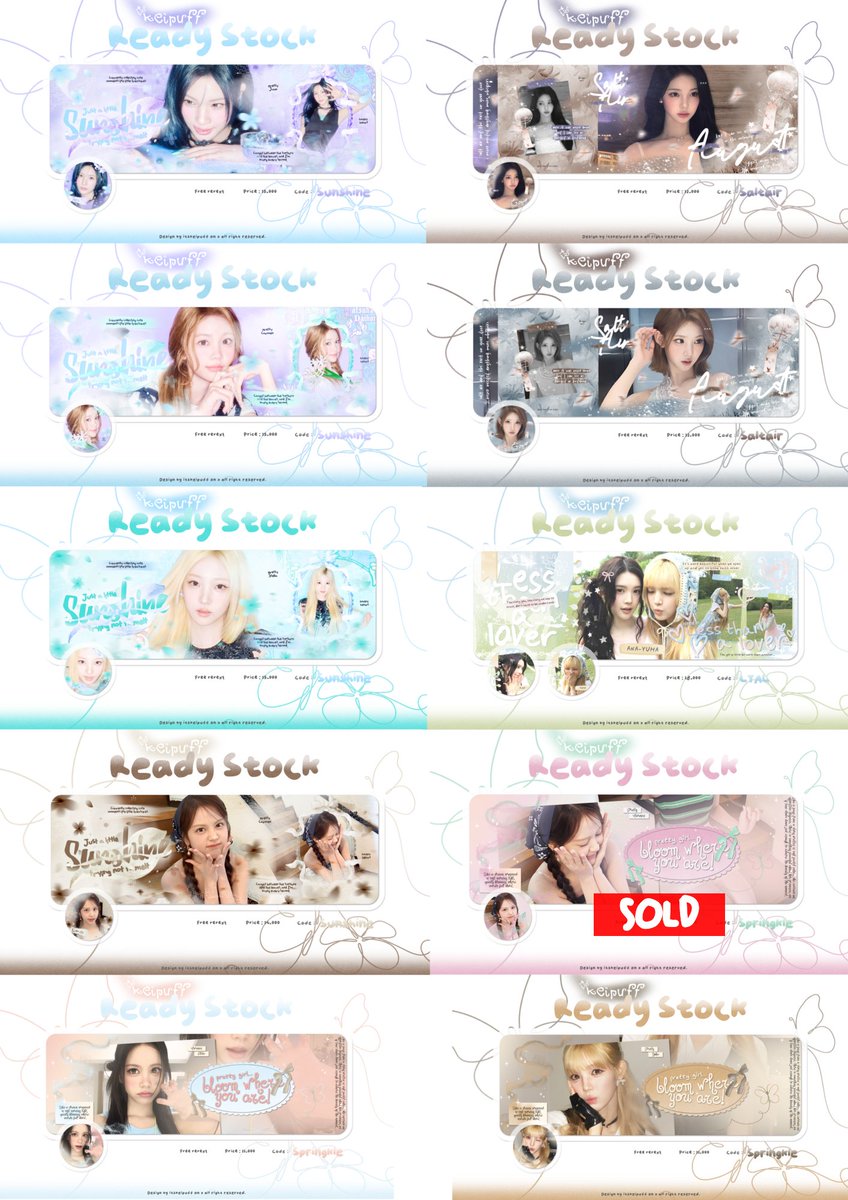 tinnywooff's tweet photo. Haii ready stock layout nya masih adaa yaa bisa langsung di take. Serba 5k aja no retext 

#zonauang #bealanja https://t.co/mKMlrl3siJ