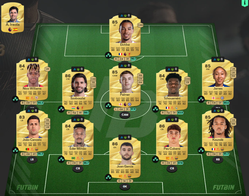 Panins11's tweet photo. This will be my planned starter team in FC 27

Thoughts? 

Show me yours 👇 https://t.co/RFDVfJdUxC