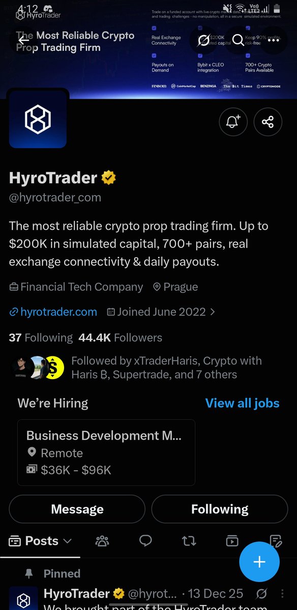 guyoverthinker1's tweet photo. @hyrotrader_com @SamuelDrnda Best reason to follow hyro trader is 
execute trades through real exchange infrastructure, Direct Bybit connectivity, No Hidden Rules🔥✅ https://t.co/76cB9Yli28
