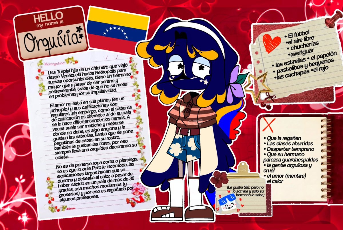 sunrise_girl14's tweet photo. El diseño de Orquívia el #TSMTV (con su character sheet) 

Si hacen dinámica de ocs me llaman 🗣️‼️

#mascotverse #oc https://t.co/qukdRH3vtz