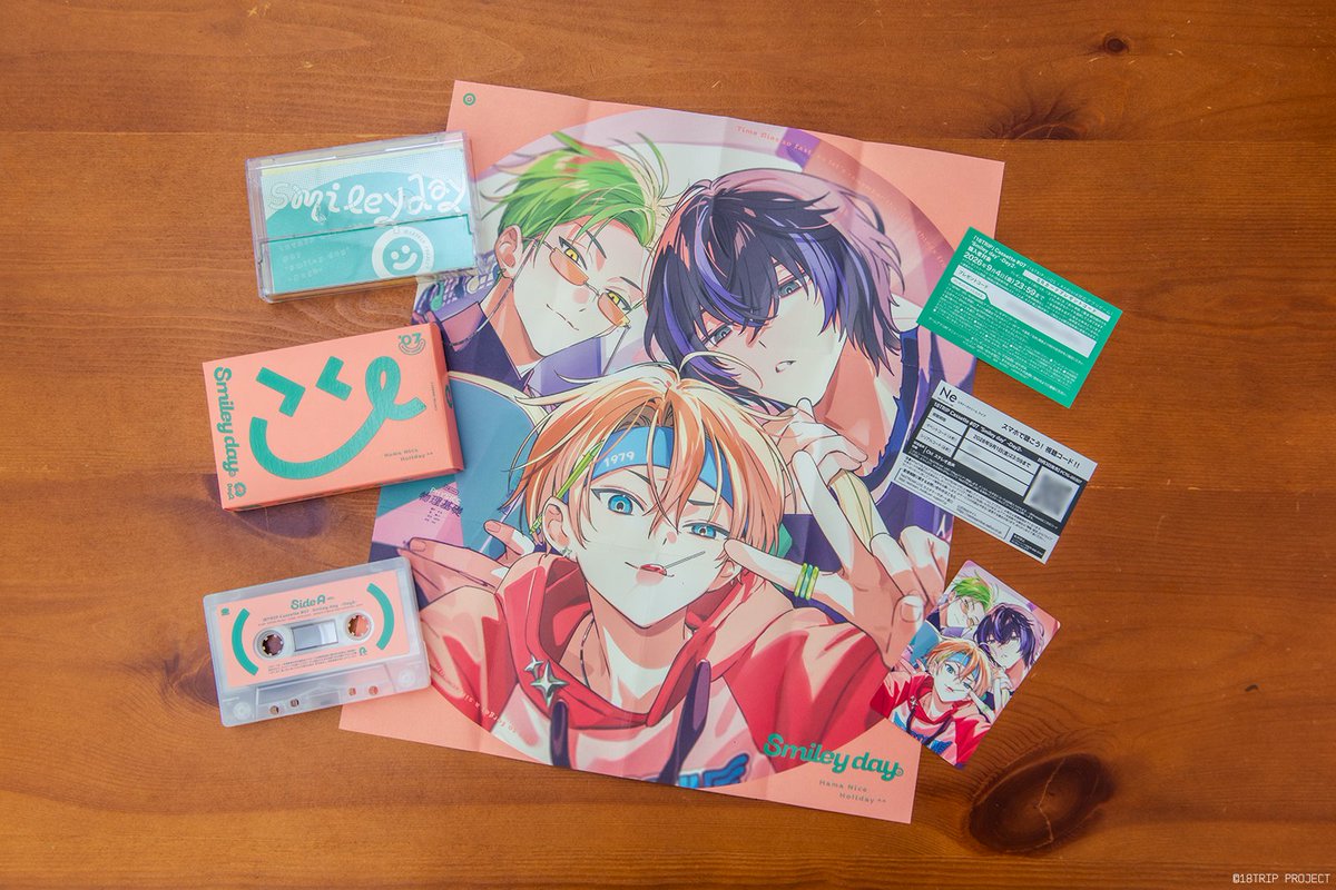 18trip_official's tweet photo. ✈️プレゼントコード期限間近✈️

『18TRIP Cassette #07 ‘Smiley day' -Day2-』封入
限定イラストSRカードプレゼントコード
有効期限は【9月4日(金)23:59】まで⚠️
📼 https://t.co/kh5NcpAvX8

交換忘れのないようお気を付けください！
🎁 https://t.co/xfkb46du0s

#エイトリ https://t.co/mfuz8h5ELe