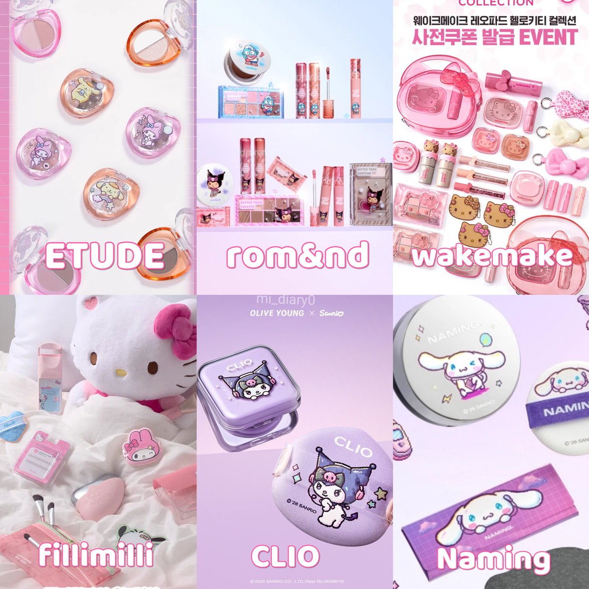mi_diary0's tweet photo. ⭐更新ver.⭐8/30からオリヤンセール

オリーブヤング×サンリオ
コラボアイテムまとめ(メモ 24選) https://t.co/FRREpAGOvd
