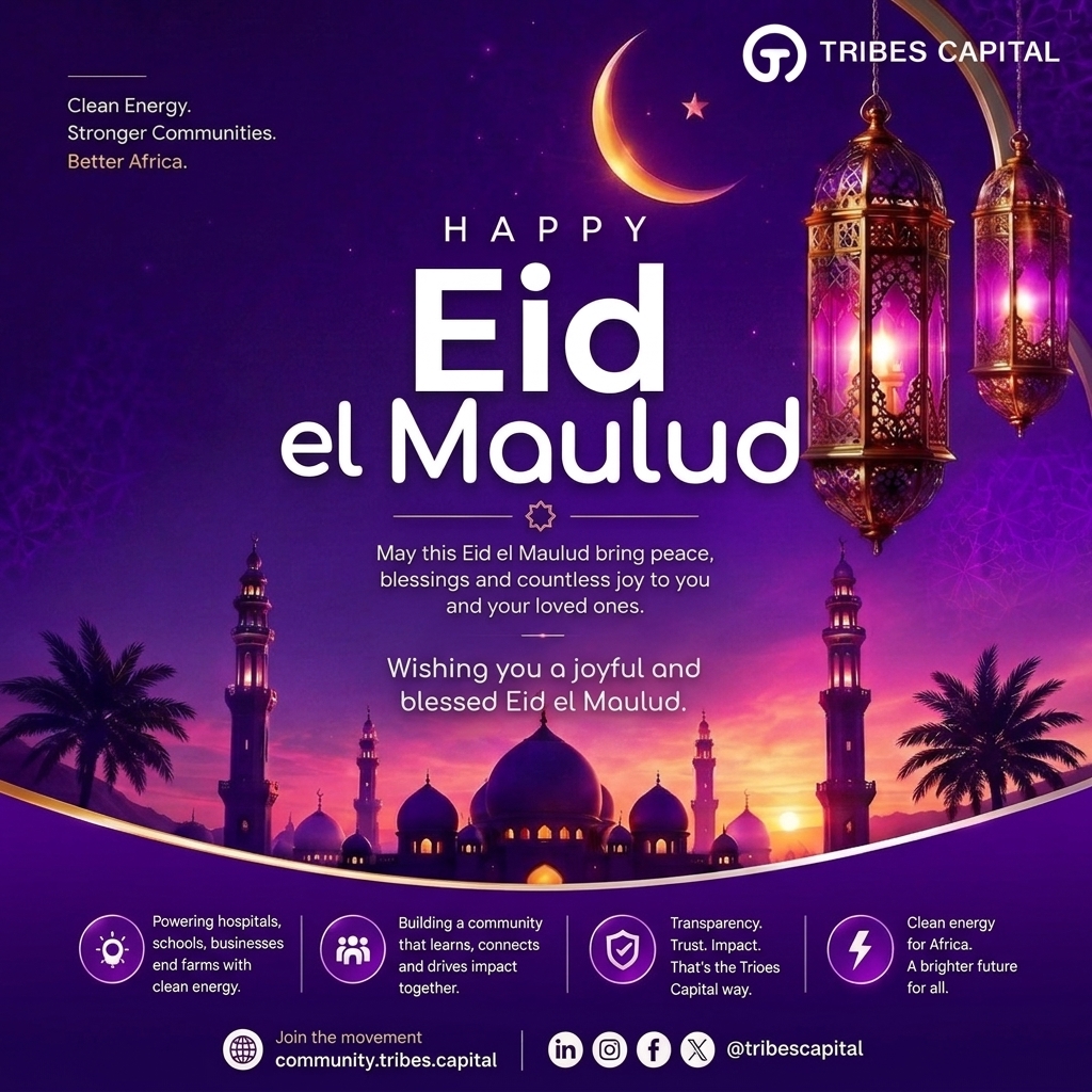 tribescapital's tweet photo. 🌙✨Happy Eid el-Maulud from Tribes Capital!

May this special occasion bring peace, blessings, kindness, and togetherness to you and your loved ones.

Here’s to stronger communities and a brighter future. 💜🌍

https://t.co/kE5Un4yjsC

#EidElMaulud #TribesCapital #CleanEnergy https://t.co/UqdHQizzZE