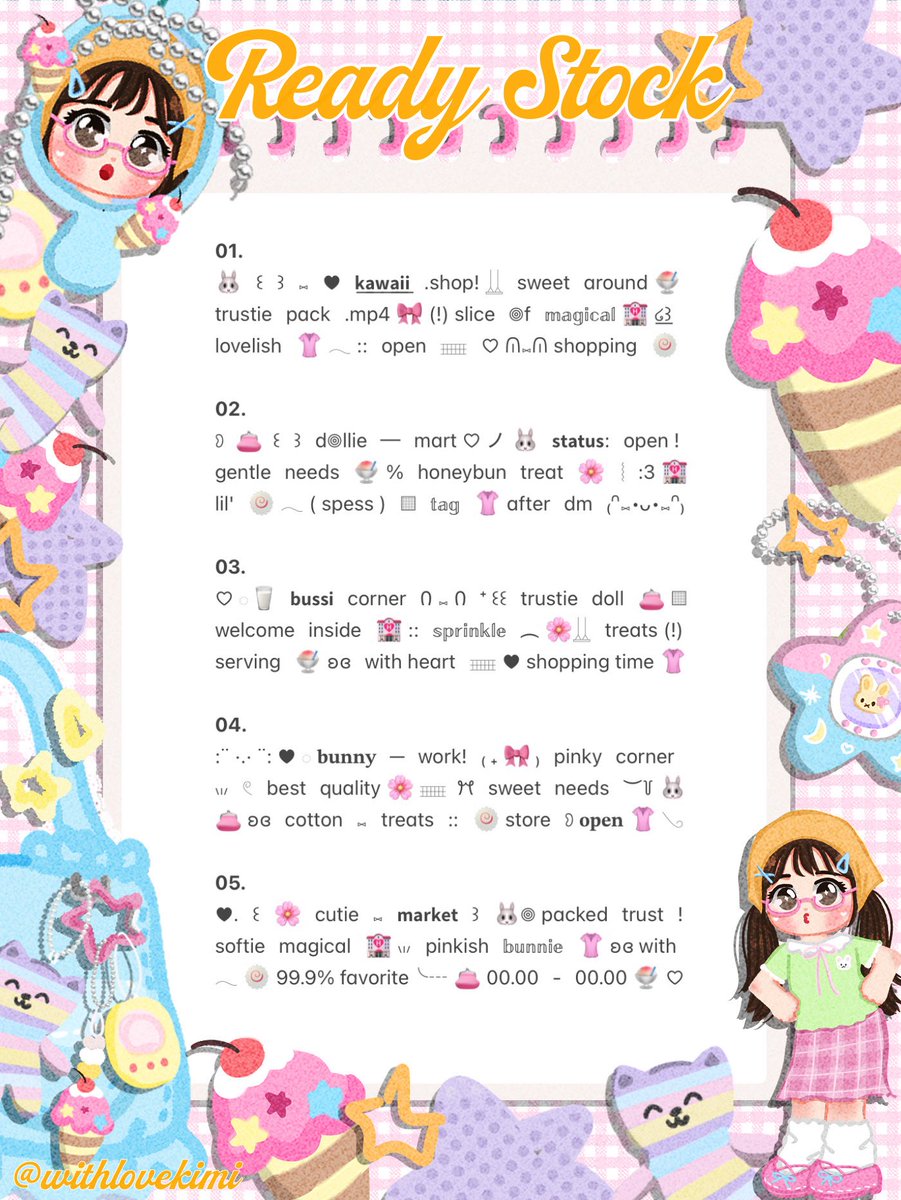 lieszze's tweet photo. ⠀
⠀⠀♥︎  ︴꒰⠀help retweet? arigatOu!⠀꒱
⠀⠀╭──⠀#zonauang  ୨୧

⠀⠀Moshi⠀__⠀mOsh?!⠀ready stock⠀⭐️
⠀⠀🍀 🐹  wording  biography for BA 🍥
⠀⠀siap⠀dibeli! 👚 𓈈⠀sekarang!  :¨ ·.· ¨:
⠀⠀ⓘ  ☆   harga:⠀IDR  3.500⠀coins⠀👛

⠀⠀꒰⠀꒱⠀⑅⠀grab  yours !  🍮
⠀ https://t.co/OaG9eujcyH