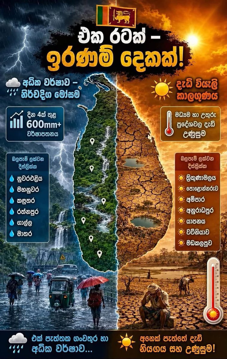 RukshanR1's tweet photo. @NickyJohnsonNY Here raining in Sri Lanka., where I lives. But the one part of the Island Scorching and parched. https://t.co/huRhae73Eu