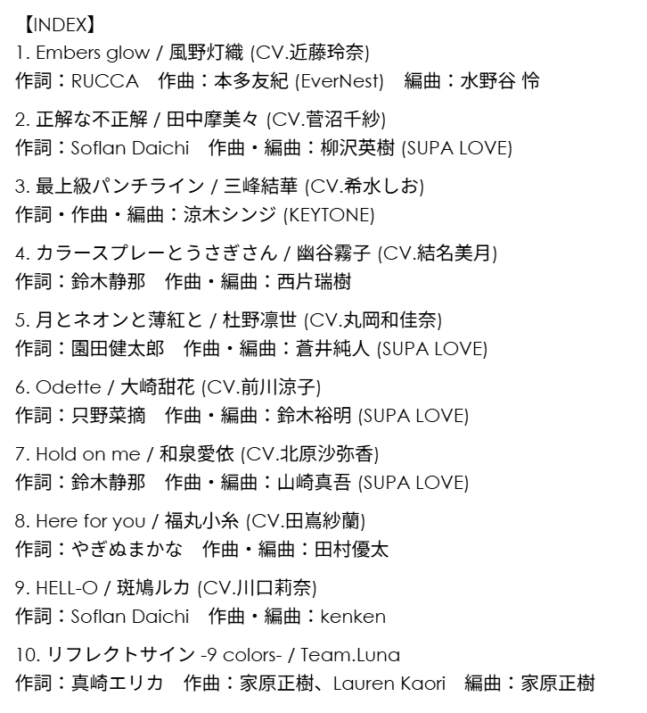 iwoiwo1010P's tweet photo. 曲名大公開だ～～～～～～～～～！！！！！！！！！！ https://t.co/q8Larghr4g