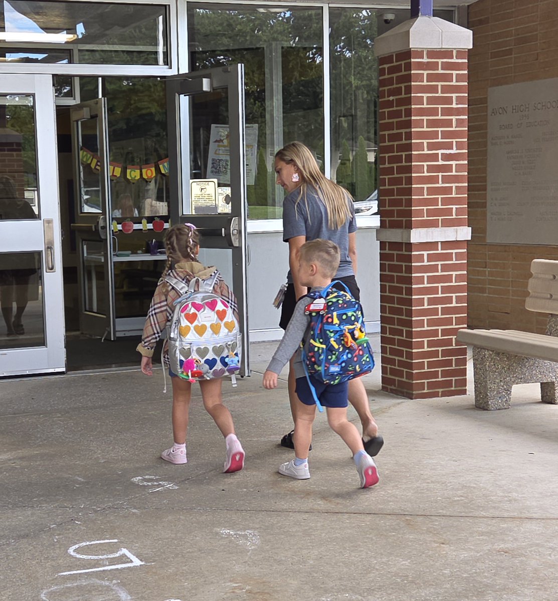 AvonLocalSch's tweet photo. First day of Pre-K was a success! We are so excited to watch our youngest eagles SOAR this year! @AVONELC https://t.co/gjHafmNGMO
