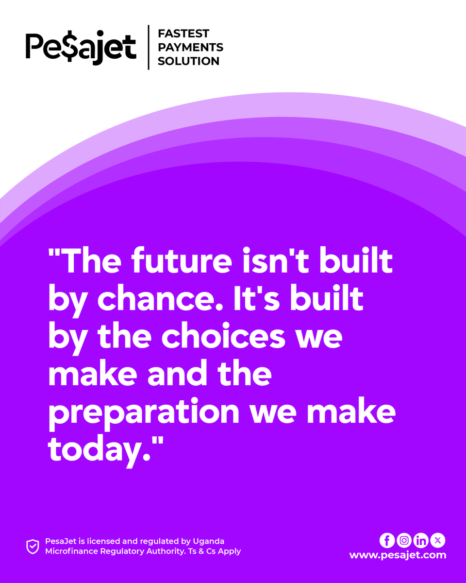 pesajet's tweet photo. "The future isn't built by chance. It's built by the choices we make and the preparation we make today." https://t.co/KTtThZeEGQ