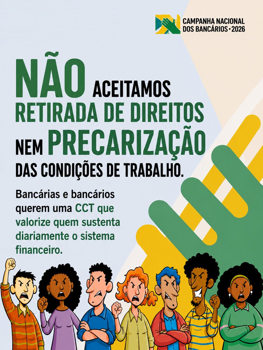 fetecsp's tweet photo. Chega de enrolação, Fenaban! A categoria quer proposta decente, com aumento real nos salários e valorização das demais verbas. É hora de avançar! #QueremosPropostaDecente
@FEBRABAN https://t.co/pEneP6inIv