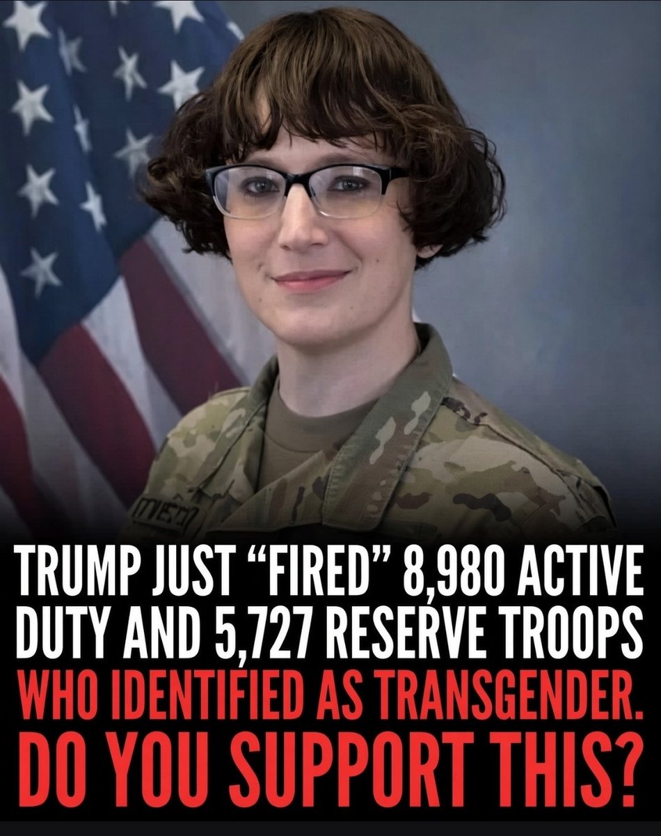 mr_hari75249's tweet photo. Do you support the decision to expel transgender personnel from the US military? https://t.co/MspoTGA3XZ