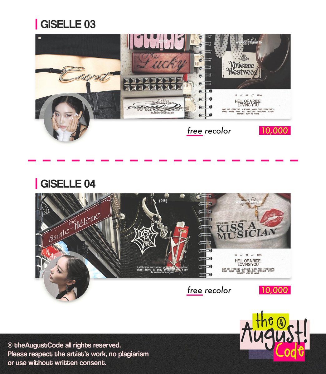 theAugustCode's tweet photo. Now available layout ready stock to take: GISELLE. Don't miss out! Grab yours ASAP before they're all goneeee. DM me to order. 🛒🎱💅 #bealanja

💸 10k
📝 text replacement ✅ https://t.co/QecXWhci3q