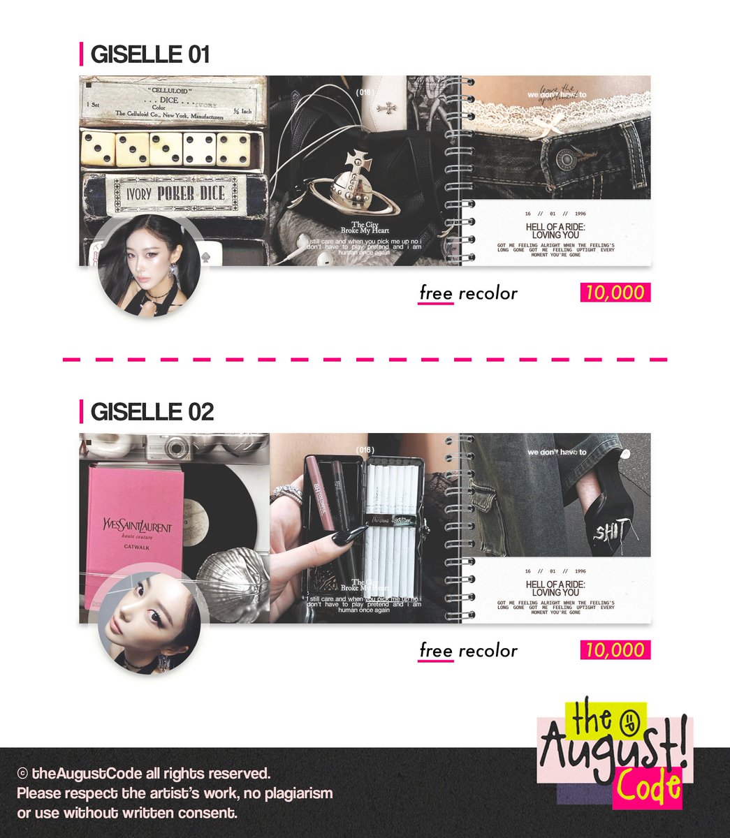 theAugustCode's tweet photo. Now available layout ready stock to take: GISELLE. Don't miss out! Grab yours ASAP before they're all goneeee. DM me to order. 🛒🎱💅 #bealanja

💸 10k
📝 text replacement ✅ https://t.co/QecXWhci3q