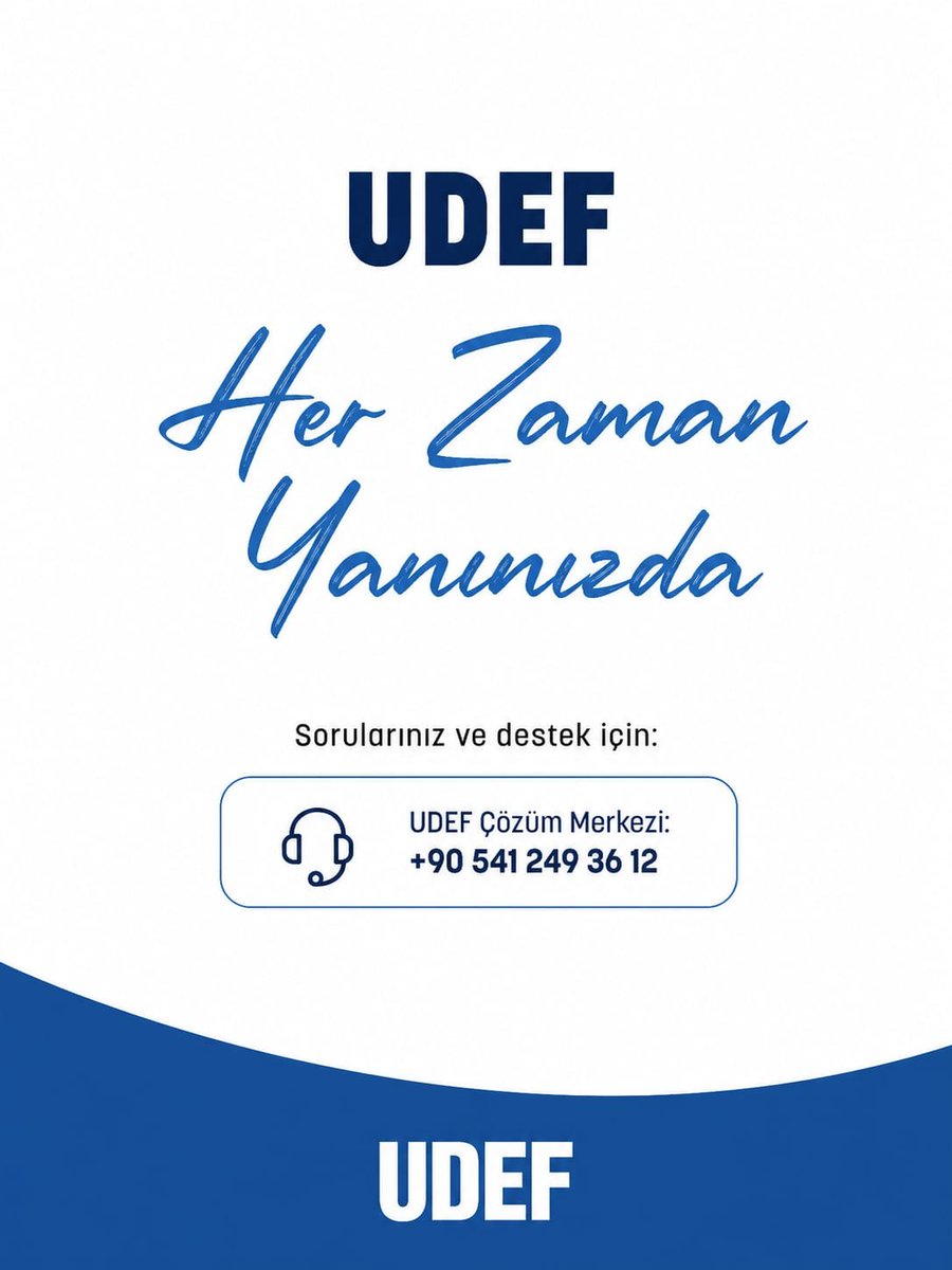 udeforgtr's tweet photo. UDEF Her Zaman Yanınızda

Sorularınız ve destek için:

UDEF Çözüm Merkezi: +90 541 249 36 12 https://t.co/D0WmulRG8x