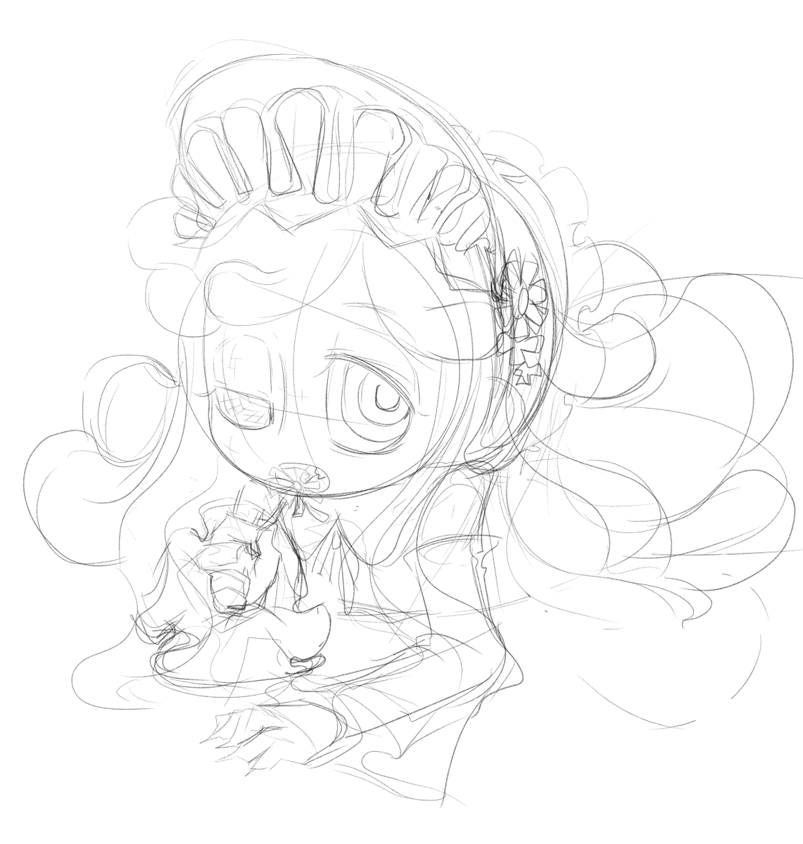 mushi_kr's tweet photo. 2025の九州コミティアで頒布したゾンビ娘合同誌の表紙用に描いた絵です！OCゾンビ娘のミリィさん
#このタグを見た人はラフ画とその完成絵を見せる https://t.co/CYoVxt8mNs