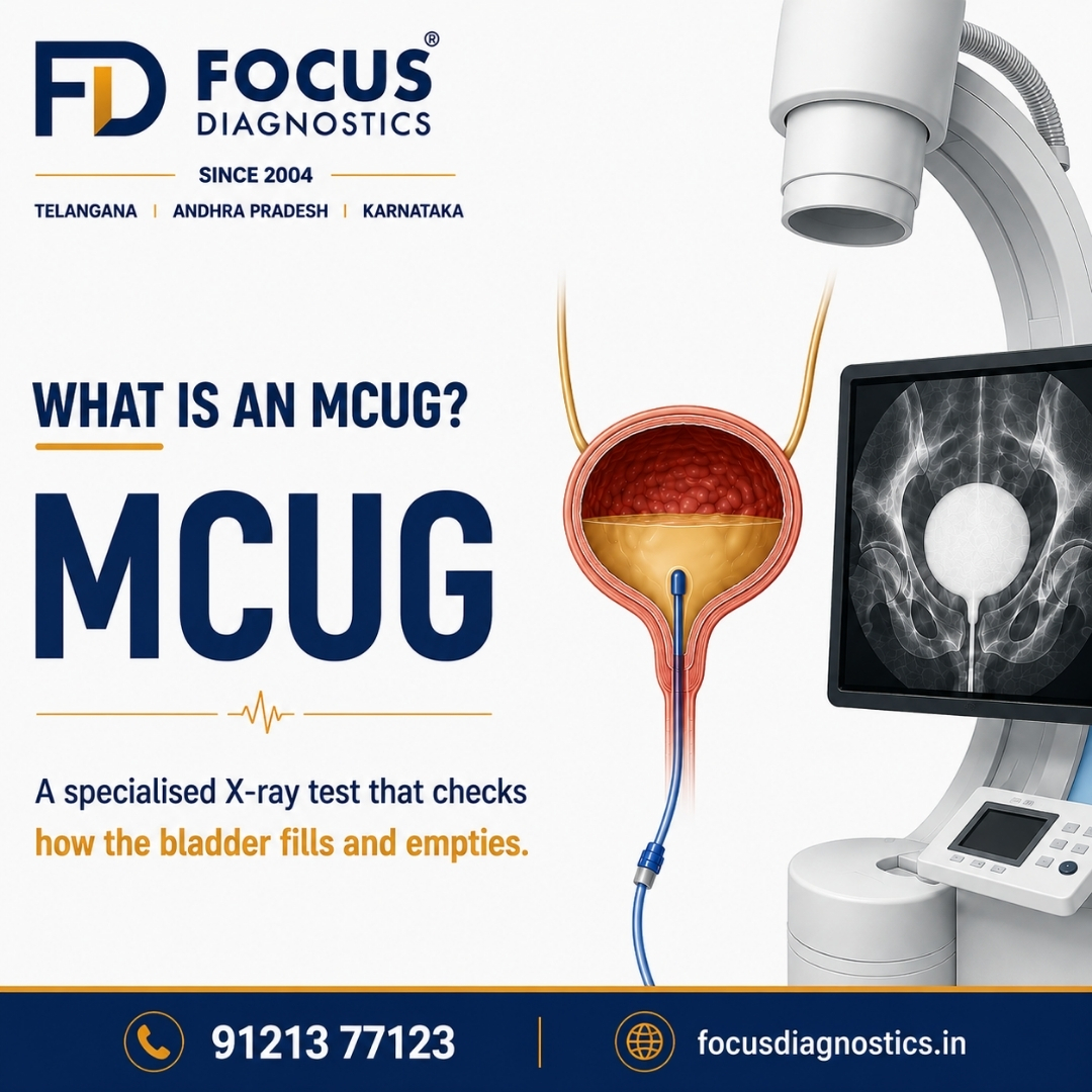 FocusDiagno's tweet photo. What is an MCUG test?
MCUG (Micturating Cystourethrogram) is a specialised X-ray examination used to evaluate the bladder and urinary tract.
📞 91213 77123
🌐 https://t.co/3hRkkTj57m
#MCUG #MCUGTest #BladderHealth #UrinaryHealth #FocusDiagnostics #HyderabadDiagnostics https://t.co/noZ0TpCuHC