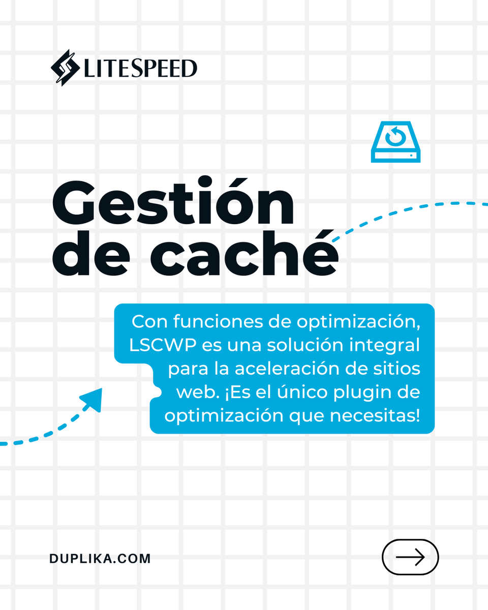 duplika's tweet photo. ⚡LiteSpeed es un plugin para WordPress que permitirá mejorar los tiempos de carga y optimización en nuestro sitio web. 

#duplika #wordpressplugin #litespeed #webhosting https://t.co/13UfM26Aqa