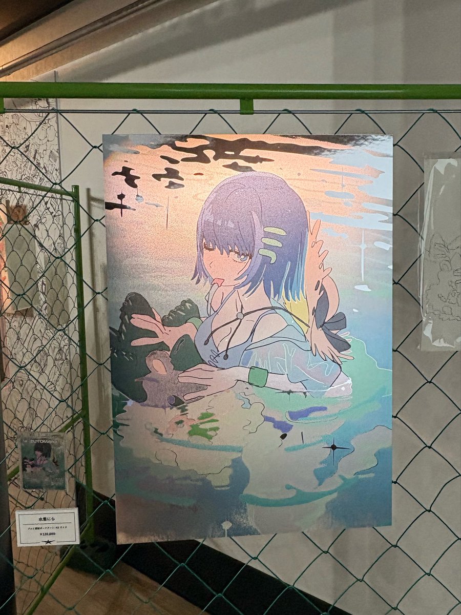 maguro_42's tweet photo. こむぎこ2000さんの個展行ってきた😽🎶
サイン色紙宝物にします‼️
ニラちゃん描いてもらえて嬉しすぎる✨️
陰キャすぎてありふれた事しか
言えなかったけど😺
楽しかった！🌟

#POP_QUEST
#ポップクエスト https://t.co/XJ1LGjRFtj