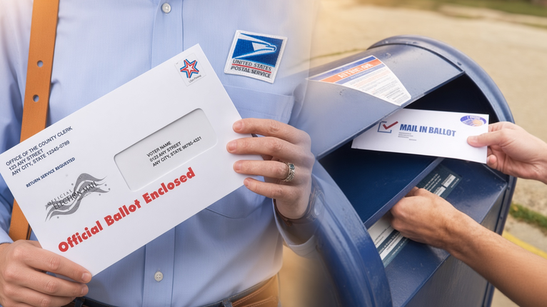 SaltyGoat17's tweet photo. The United States Postal Service (USPS) just created it's new rule 

States are now required to report voter information (voter's name and home address)

AND... They are attaching a unique barcode on every mail-in ballot!!

Do y'all understand how HUGE THIS IS?!? https://t.co/WO44rYkPOH